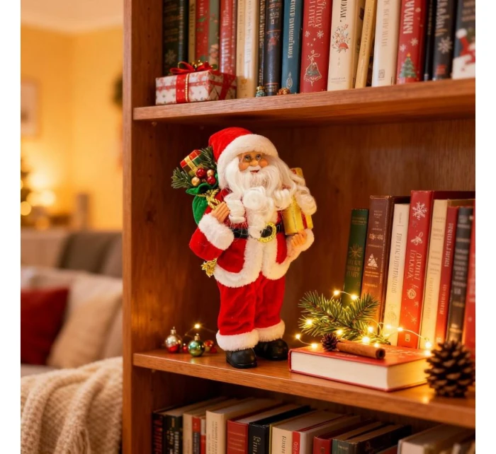 Vianočné dekoratívne mickey stojace deluxe 30cm RED detské Vianočné dekoratívne mickey stojace deluxe 30cm RED detské