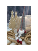 DEKORATÍVNY TRPASLÍK 30+15CM SIVÝ DEKORATÍVNY TRPASLÍK 30+15CM SIVÝ