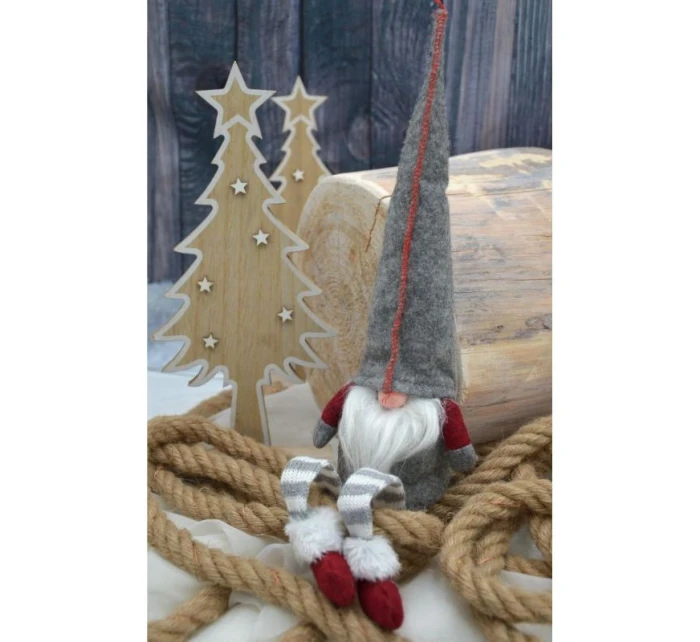 DEKORATÍVNY TRPASLÍK 30+15CM SIVÝ DEKORATÍVNY TRPASLÍK 30+15CM SIVÝ