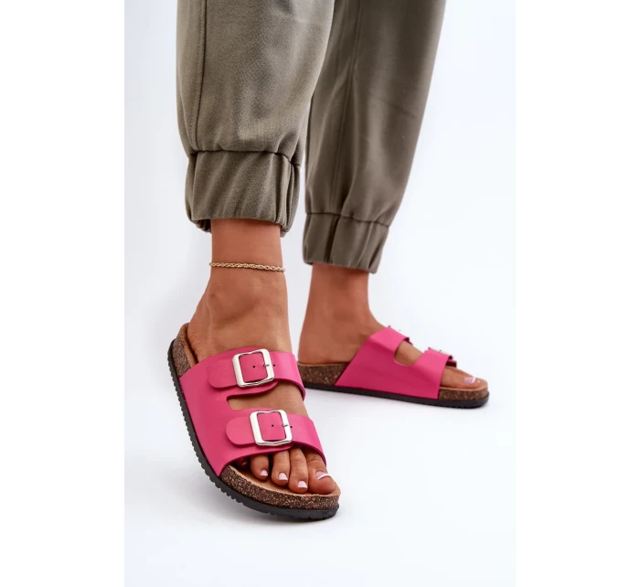 Dámske papuče s prackami Fuchsia Oliena Dámske papuče s prackami Fuchsia Oliena