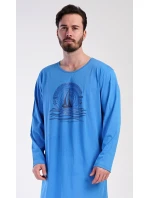Pánska nočná košeľa s dlhým rukávom Jachting Pánska nočná košeľa s dlhým rukávom Jachting