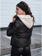 Dámska zimná páperová bunda NORDPUFF s kapucňou čierna FashionStreet TY4616 Dámska zimná páperová bunda NORDPUFF s kapucňou čierna FashionStreet TY4616