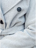 Dámský oversize kabát s dlouhým zavazováním šedý Dstreet model 21981940 - FashionStreet