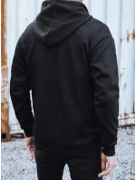 Pánská zateplená mikina s potiskem černá Dstreet model 21993034 - FashionStreet Pánská zateplená mikina s potiskem černá Dstreet model 21993034 - FashionStreet