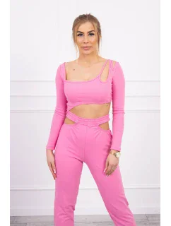 Sada s blúzkou svetlo ružová