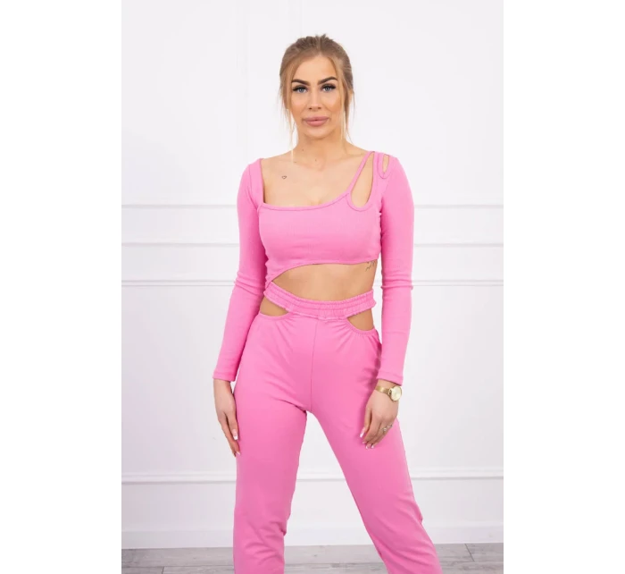 Sada s blúzkou svetlo ružová