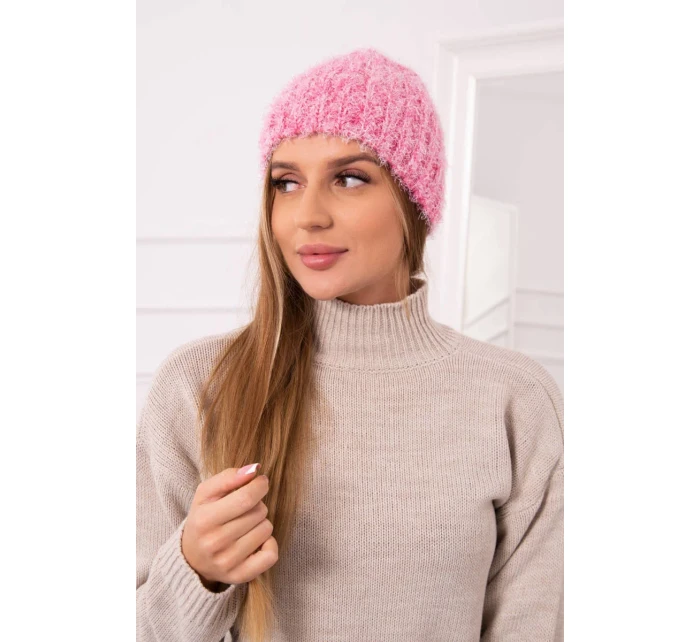 Dámska čiapka Cina K259 tmavo ružová