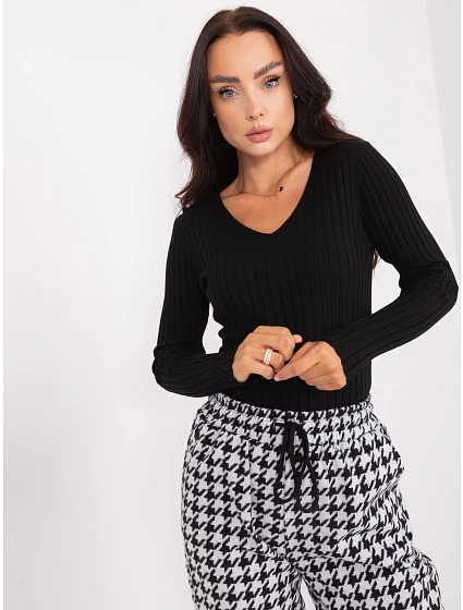 Sweter PM SW model 18959551 czarny - FPrice Sweter PM SW model 18959551 czarny - FPrice