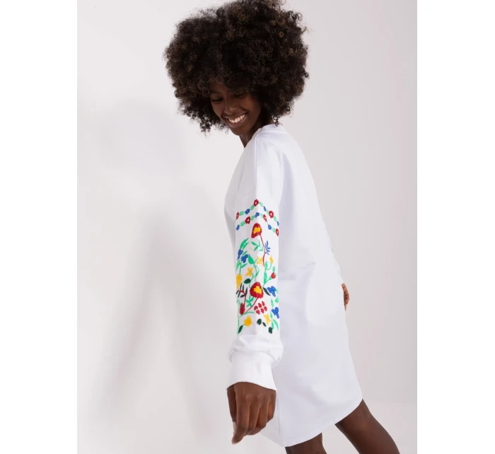 Sukienka RV SK model 18729911 biały - FPrice Sukienka RV SK model 18729911 biały - FPrice