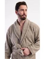 Pánský župan se šálovým límcem model 21820325 Béžová - Vienetta