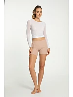 Dámske bavlnené šortky Mood beige - Julimex