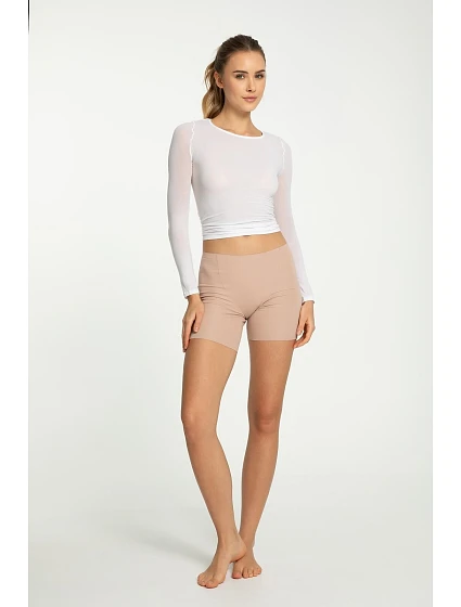 Dámské kalhotky Cotton Mood Shorts béžové - Julimex Dámské kalhotky Cotton Mood Shorts béžové - Julimex