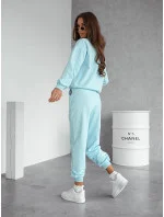 Súprava mikiny so stojačikom a nohavíc modrá (82162)