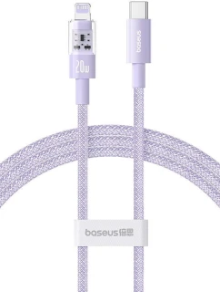 Baseus Gem USB C-IP kábel 20W 1m (fialový)