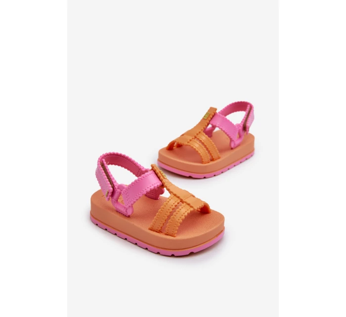Dziecięce Pachnące Sandałki Na Rzep ZAXY LL385026 Pomarańczowe