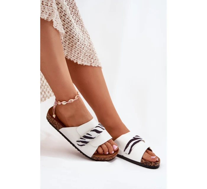 Dámské Pantofle S Na Korkové Platformě Béžové model 21698970 - Boto Dámské Pantofle S Na Korkové Platformě Béžové model 21698970 - Boto