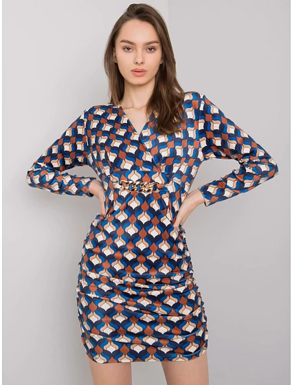 Šaty DHJ SK model 17544477 tmavě modrá - FPrice Šaty DHJ SK model 17544477 tmavě modrá - FPrice