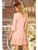 Dámske plisované šaty Numoco LUCY - ružové