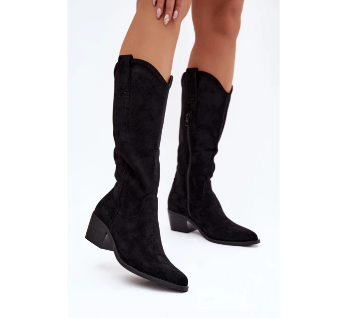 Dámské kovbojky model 21848639 – černé - Kesi