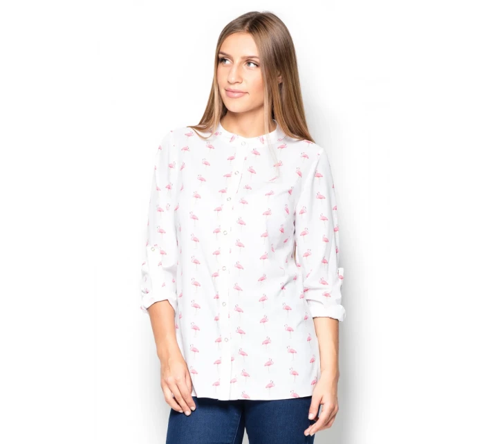 Košeľa s dlhým rukávom model 63918 Katrus