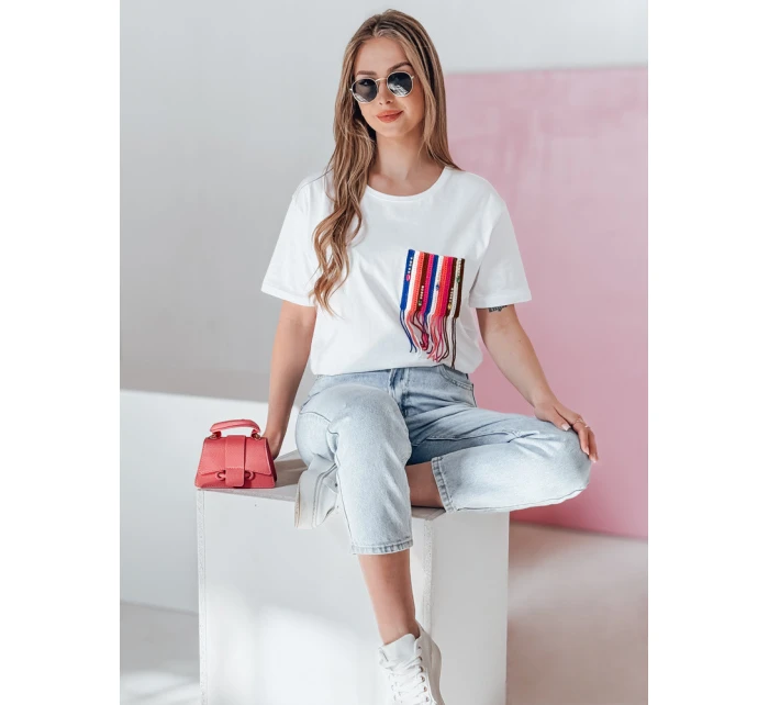 Dámské tričko bílé Dstreet model 21976606 - FashionStreet