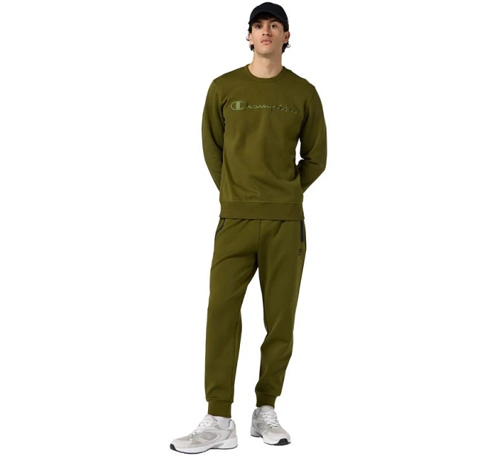 Pánská mikina Crewneck Sweatshirt olive  pánské model 21811903 - CHAMPION