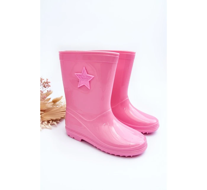 Dziecięce Gumowe Kalosze Różowe Malvi