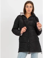 Dámska bunda NM KR L22 9872 .93 čierna a béžová Dámska bunda NM KR L22 9872 .93 čierna a béžová