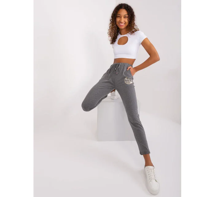 Tepláky RV DR 9260.61 tmavosivá