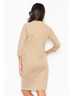 Béžové šaty Ilma M205 - Figl Béžové šaty Ilma M205 - Figl