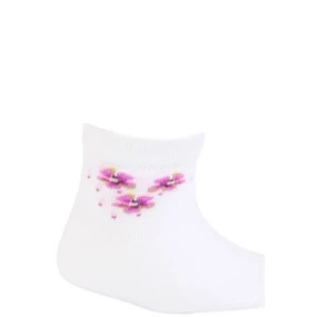 TENKÉ PONOŽKY FARBA 2-6 ROKOV DIEVČATÁ BIELA 24-26