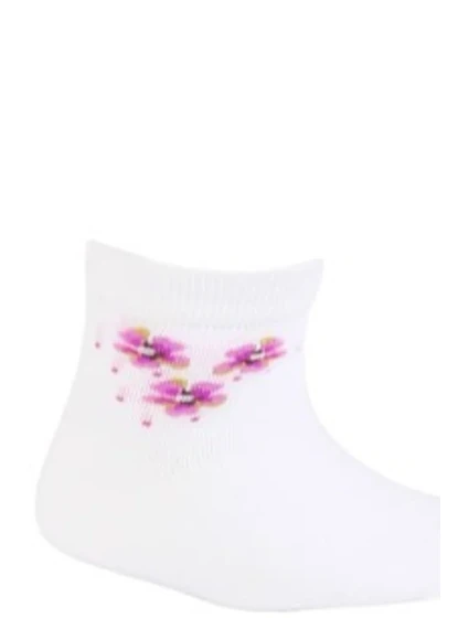 TENKÉ PONOŽKY FARBA 2-6 ROKOV DIEVČATÁ BIELA 24-26