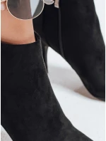 Černé semišové boty na podpatku Dstreet model 21992013 - FashionStreet
