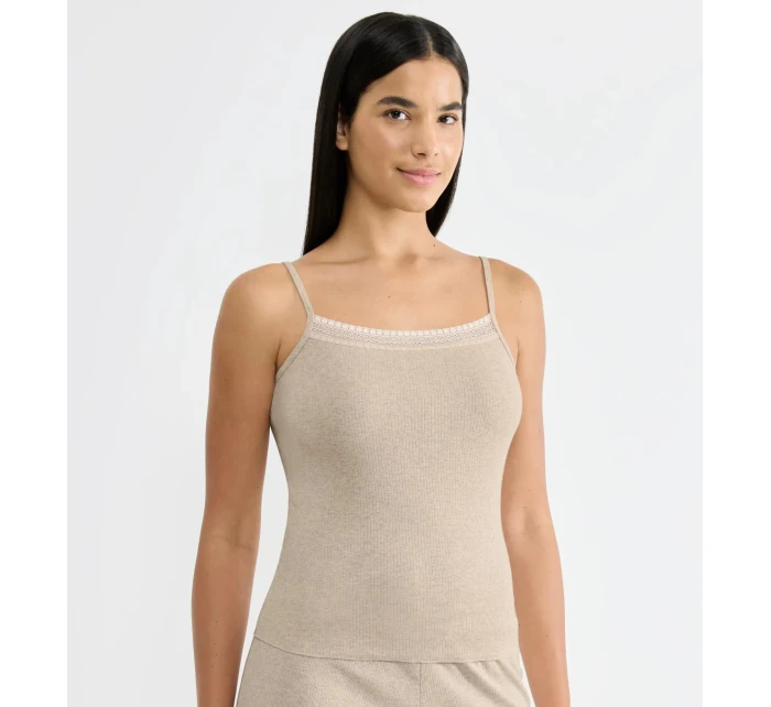 sloggi GO Rebrovaný top so špagetami - GRAY - SLOGGI GRAY - SLOGGI