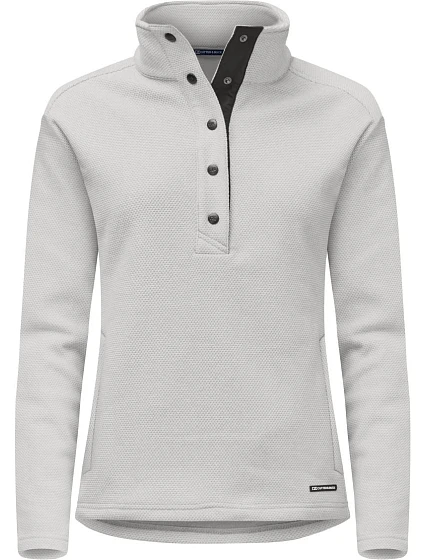 Cutter & Buck Hunts Fleece Women Dámska fleecová mikina „Hunts Point“ 68.8429 strieborná Cutter & Buck Hunts Fleece Women Dámska fleecová mikina „Hunts Point“ 68.8429 strieborná