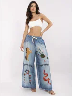 Nohavice DHJ SP 19183 9.54 modrá