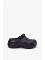 Dámske penové papuče na pevnej podrážke Big Star - čierne Dámske penové papuče na pevnej podrážke Big Star - čierne