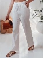 Dámske ležérne nohavice so širokými nohavicami BOHO DAY white FashionStreet UY2652