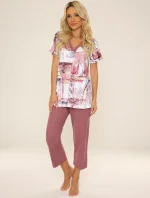 Pyžamo De Lafense 777 Violet w/r 3XL-4XL