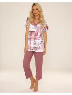 Pyžamo De Lafense 777 Violet w/r 3XL-4XL