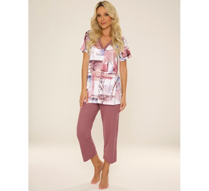 Pyžamo De Lafense 777 Violet w/r 3XL-4XL