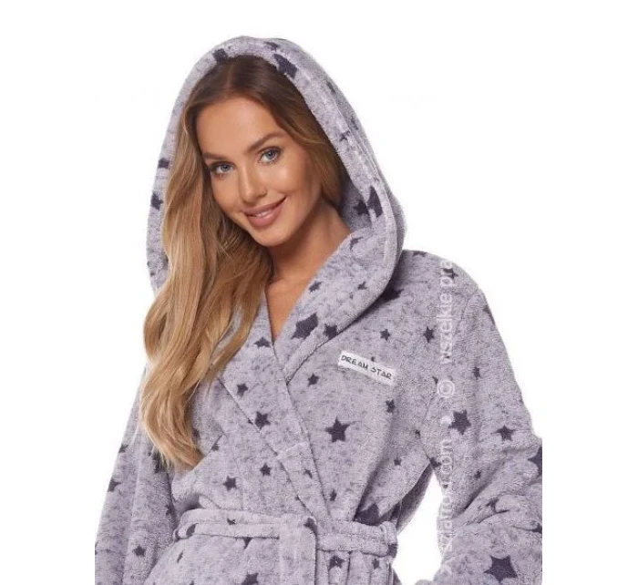 Dámsky župan 2135 melange - L&L Dámsky župan 2135 melange - L&L