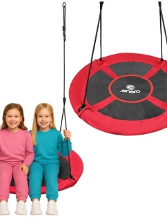 ZÁHRADNÁ HOJDAČKA BOCIANIE HNIEZDO 110CM XXXL ČERVENÁ