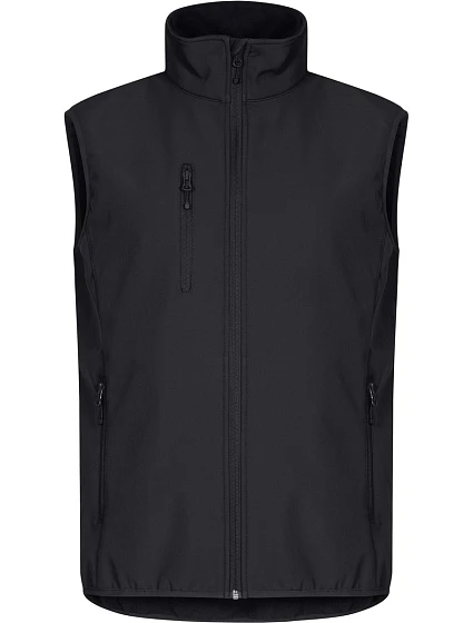 Classic Softshell Vest M Pánská 3vrstvá softshellová vesta model 22471232 black - Clique