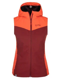 Dámska softshellová vesta Cortina-w tmavo červená - Kilpi