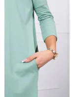 Mikina s potiskem kola tmavě mátová Mikina s potiskem kola tmavě mátová