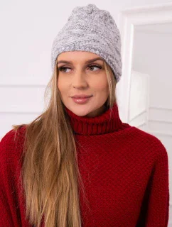 Fleecová čepice  šedá model 18751445 - K-Fashion