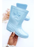 Dětské gumové holínky světle modré model 21628799 - Boto Dětské gumové holínky světle modré model 21628799 - Boto