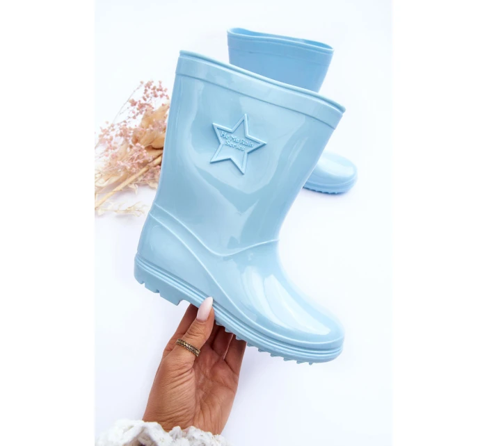 Dětské gumové holínky světle modré model 21628799 - Boto Dětské gumové holínky světle modré model 21628799 - Boto