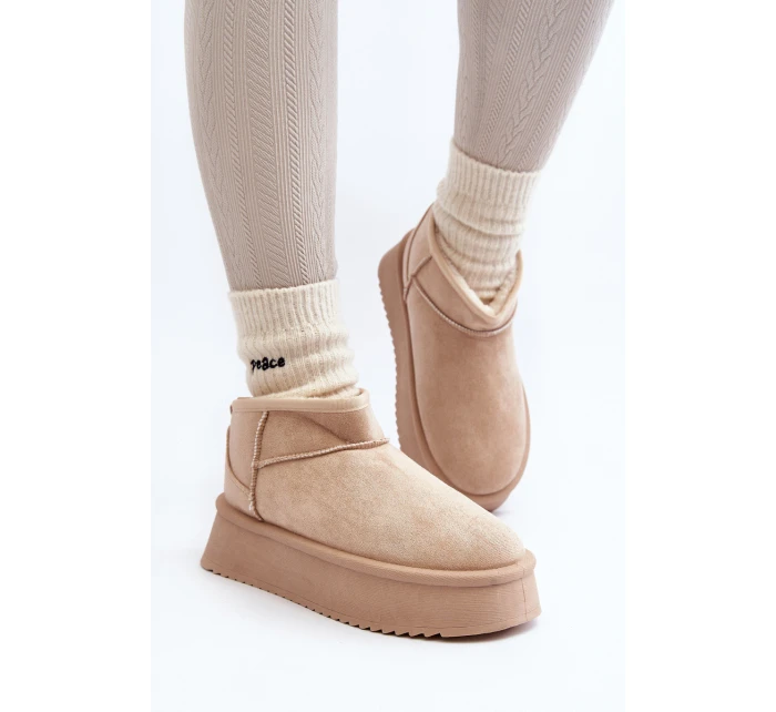 Dámské Sněhule Na Podrážce Beige model 21645981 - Boto